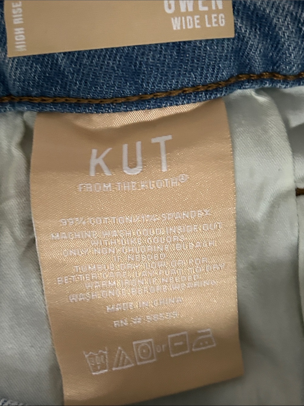 NEW Kut from the Kloth Gwen HighRise Wide Leg Crop Jean 4 - Picture 8 of 8